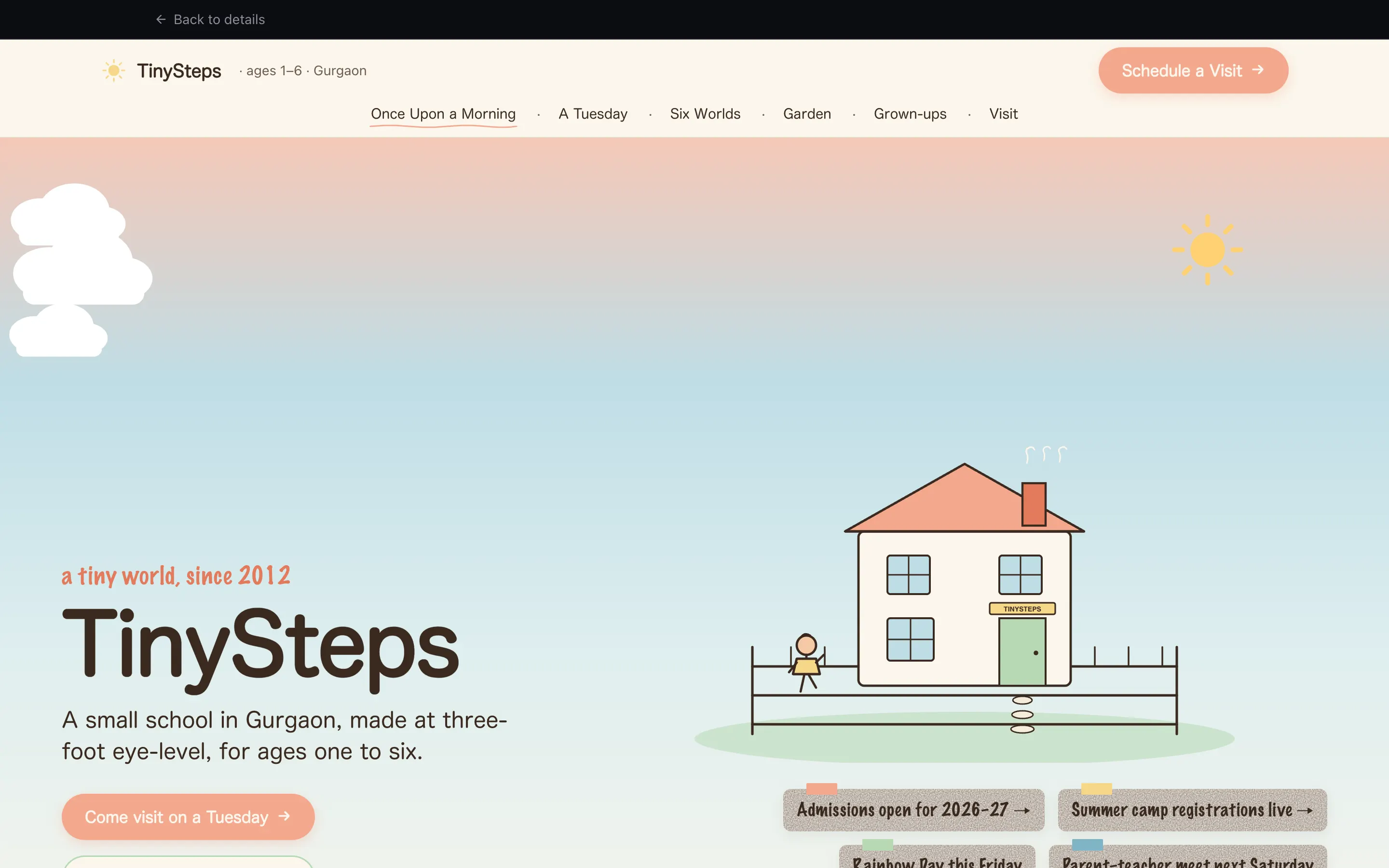 Preschool / Daycare System — system overview